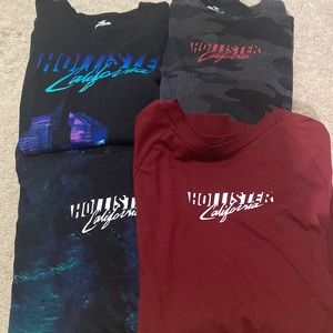 4 HOLLISTER LONG SLEEVE TSHIRTS